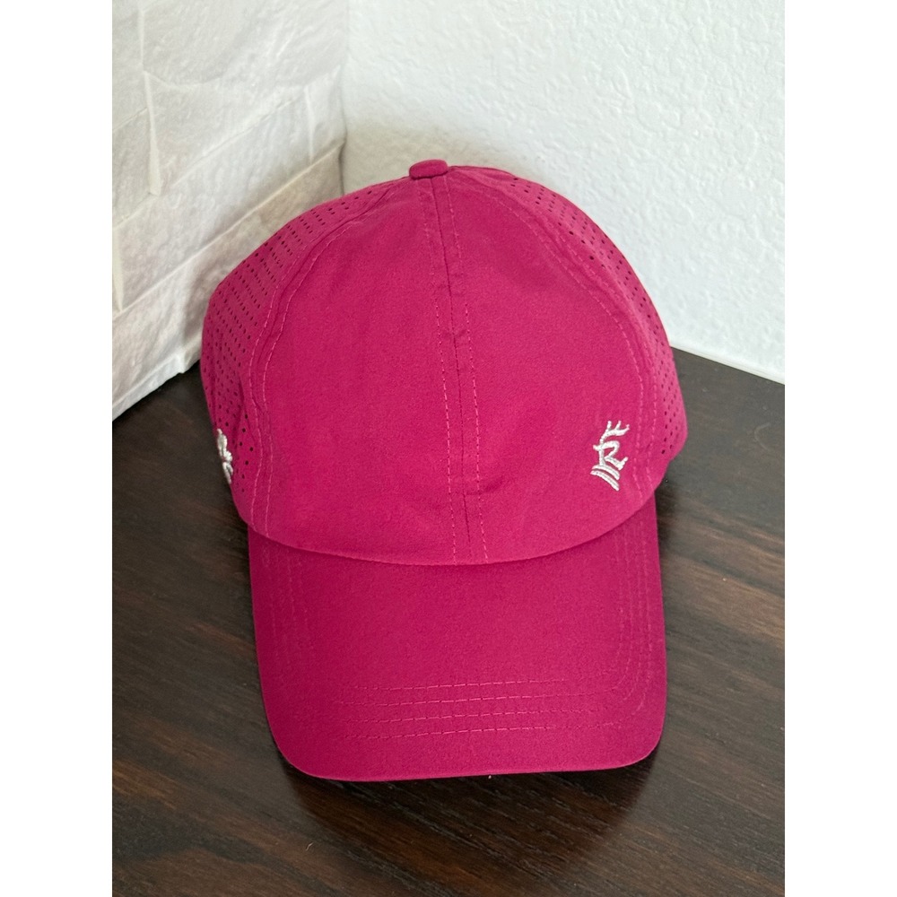 VIMHUE X-Boyfriend Ponytail Hat Magenta Pink Perforated Running Cap sz 57